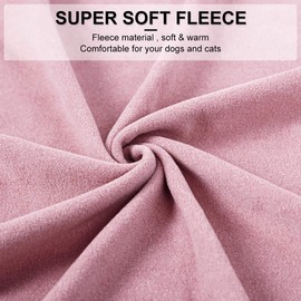 Dociote Dog Clothes for Small Dogs Fleece Puppy Sweaters - Girl Dog Clothes Cat Sweater Winter Sweatshirt Pet Puppy Pajamas for Small Dogs (Large, Pink)