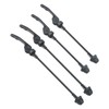 Unxuey 2 Pairs Black Bicycle Quick Release Axle, Quick Release