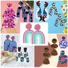 KRUCE 18 PC Polymer Clay Cutters,Different Shape Plastic Clay Earring