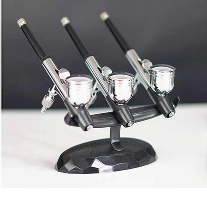 Uouteo Airbrush Gun Holder Plastic Air Brush Stand Holds 3