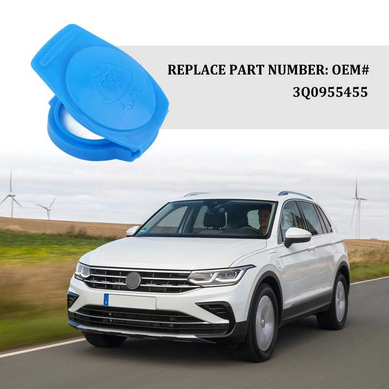 Washer Fluid Cap,OEM#3Q0955455 Windshield Wiper Fluid Cap,Essential Car Accessories Windshield