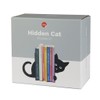 Balvi Bookend Hidden Cat Colour black Cat shaped Support for