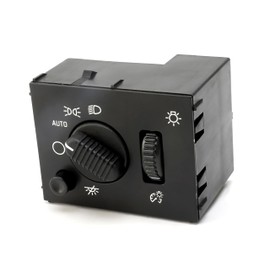 Panel de instrumentos para faros delanteros, interruptor para lámpara de cúpula, sustituye a D1595G, 19381535, 15194803, 1S8489, compatible con vehículos Chevy, GMC y Hummer, Silverado, Avalanche, Suburban, Tahoe, Sierra, Yukon