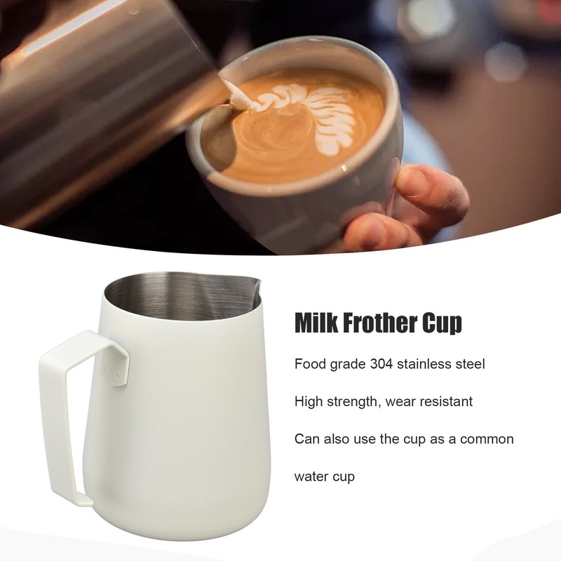 Milk Frothing Pitcher Thickened Frother Cup 450ml with Pointed Spout