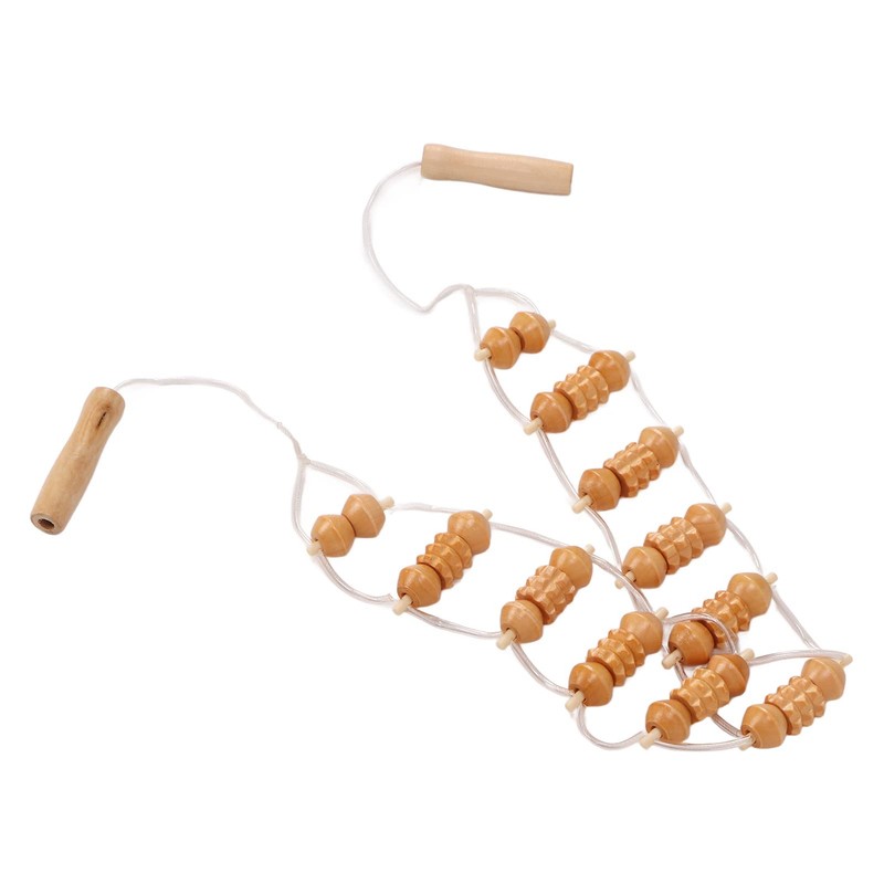 Massage Roller Back, Massager Back Massager with Wooden Handle Roller,