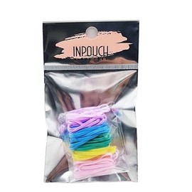 Pastel Hair Ties Large 50p Colored Rubber Bands Large Quantity Hair Ties Elastic Bands / 파스텔 머리끈 대 50p 칼라고무밴드 대용량머리끈 고무줄