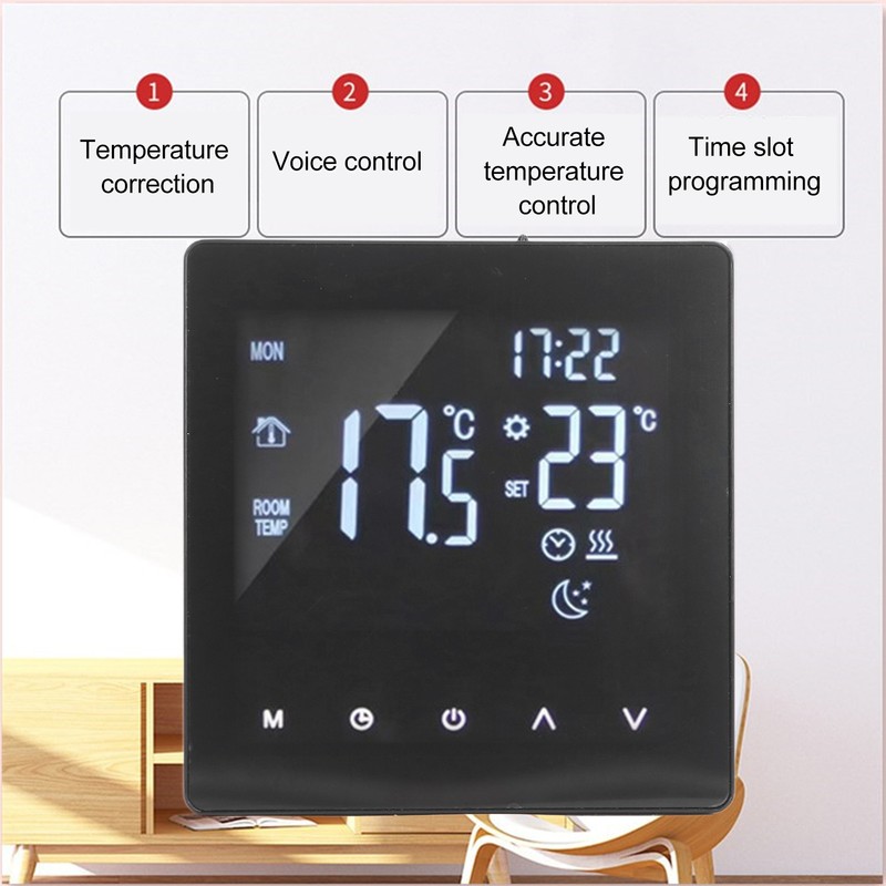 Digital Thermostat LCD Display Programmable Smart Touch Screen Floor Water