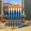 Artbud 25 mm Flat Acrylic Brush, 12 Piece Brush Set,