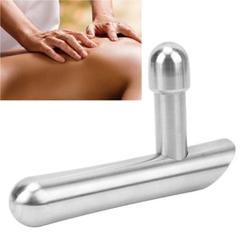 Herramienta de Masaje de Puntos Gatillo, Herramienta de Masaje de Acero Inoxidable para Circulación Sanguínea de Barra en T para Dolor de Espalda