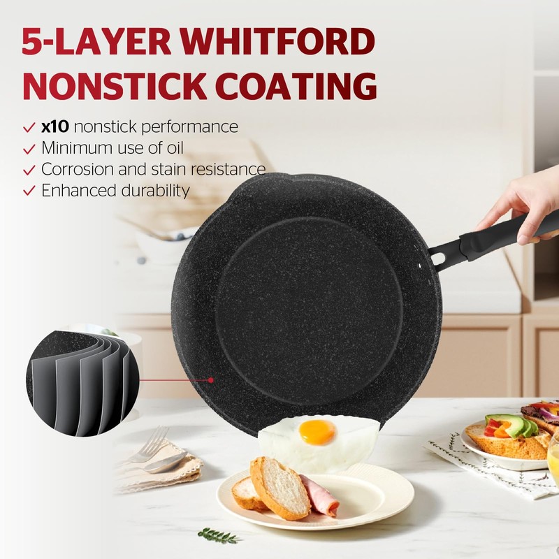 Sunhouse – 12 Inch / 30 cm Non-Stick Deep Frying