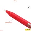 DOLLAR Fineliner Pens, RED, 0.3mm Ultra Fine Felt Tip, Pack