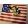 Michigan State Flag Map lapel pin