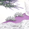 LXUEJIE 2 Pcs Rhinestone Hair Clips, Silver Crystal Hair Clips