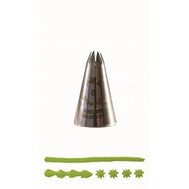 PME Seamless Stainless Steel Extra Large Star Supatube no. 8