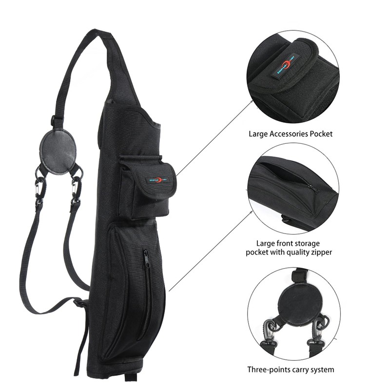 Toparchery Quiver for Arrows, Archery Back Arrow Quiver Holder Adjustable