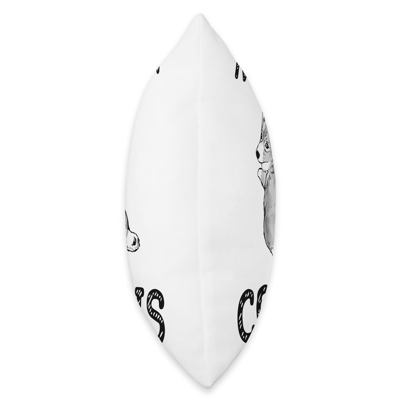 Nothin' Butt Corgis Throw Pillow