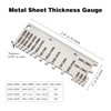 Wire/Metal Sheet Thickness Gauge & Round Cable Sheet Gage Set