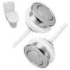 ﻿ 2 PCS Toilet Flush Button, 38mm Single Press Push Button Round Head Toilet Cistern Push Button, Toilets Flush Buttons Replacement for Household Toilets Tank Parts Replacement