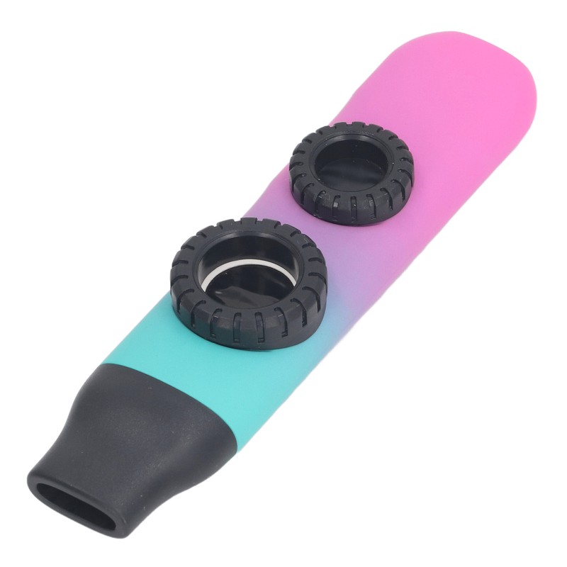 Kazoo Instrument Double Flute Hole Adjustable Tone with Diaphragm Replacement