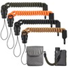 Ribbonlic 4 Pcs Rangefinder Tether Retractable Lanyard Coiled Tether Strap