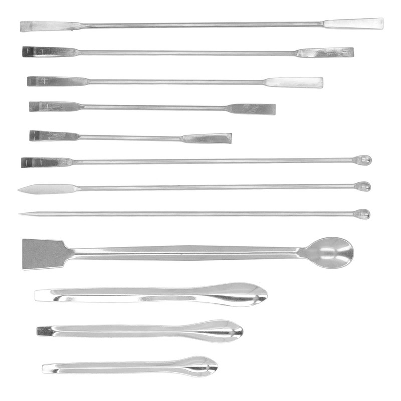 Kit de Espátula de Laboratorio de Acero Inoxidable de 12