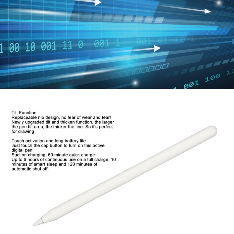 Active Capacitive Stylus Pen for IOS Tablet Bluetooth Connection Magnetic