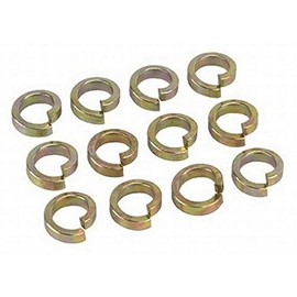 High Collar Steel Lock Washers, 3/8 Inch, Set/12