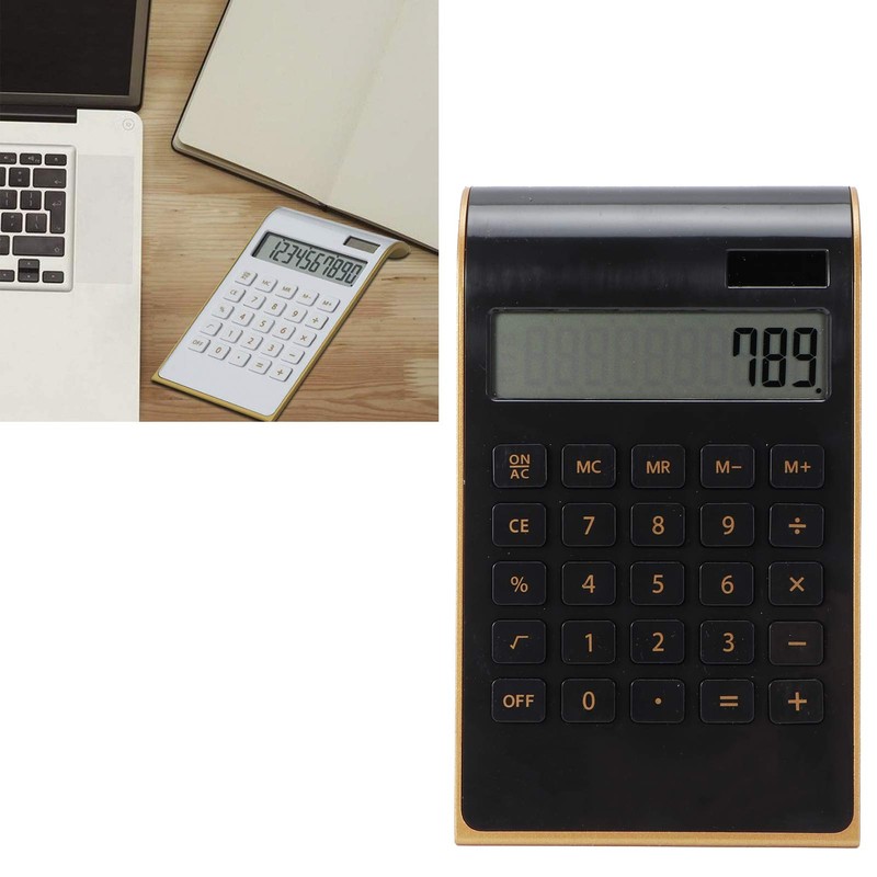Omabeta LCD Display Desk Calculators Plastic 10 Digits Ergonomic Solar