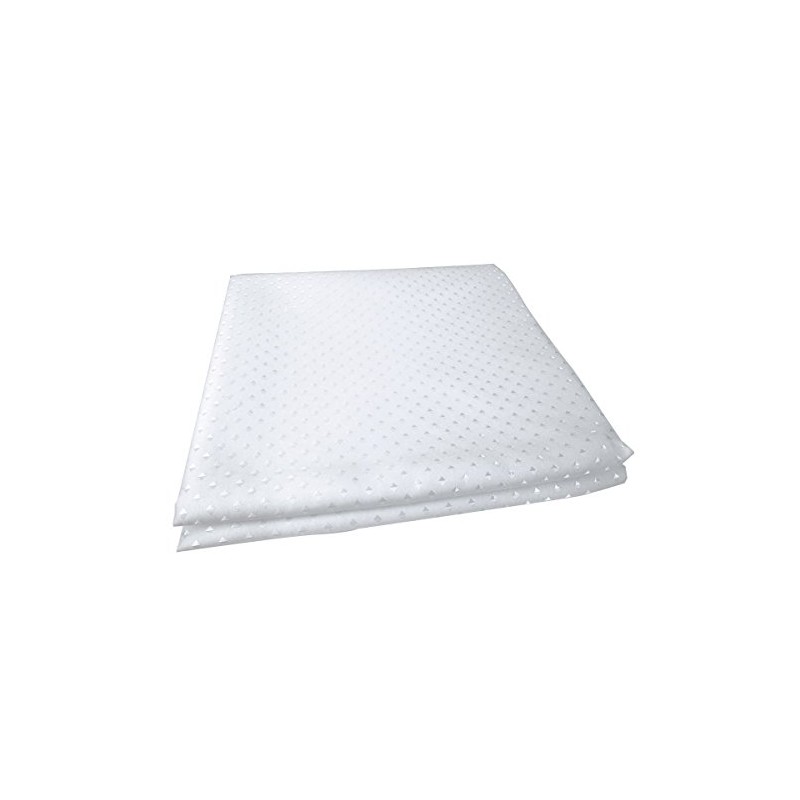 Euroshowers WHITE DIAMOND FABRIC SHOWER EXTRA LONG AND EXTRA WIDE
