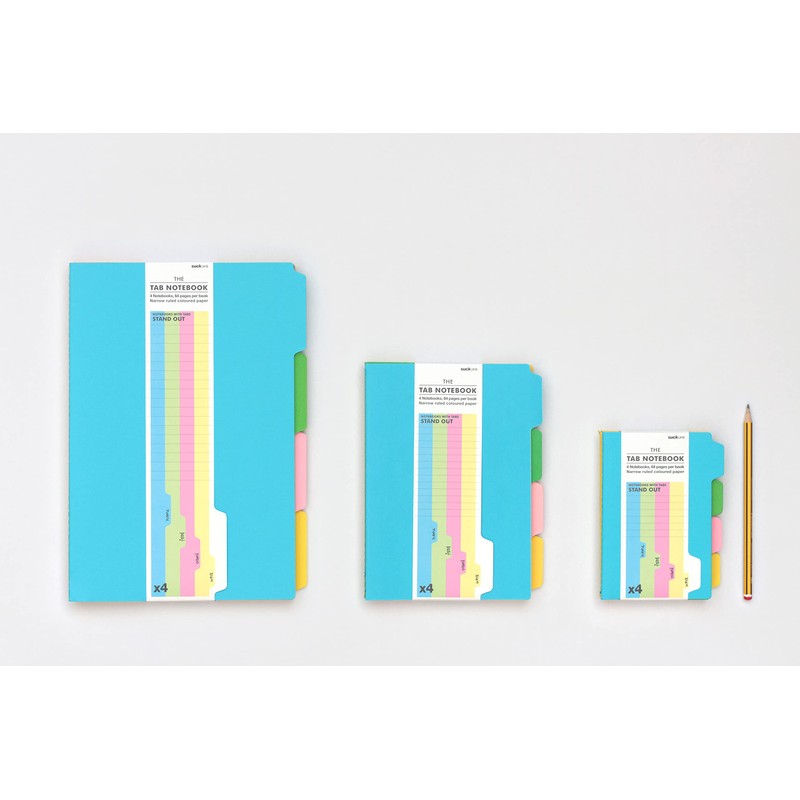 Suck UK | A4 Notebook with Tabs | Revision Planner