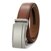 PlusZis 28"-60 "Men's Leather Ratchet Dress Belt Big And Tall