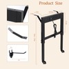 Adjustable Height Workbench Legs with 4 Metal Wheels, Sturdy Industrial
