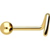 PIERCINGLINE 750 Gold Nose Piercing Spiral | 18 Carat |