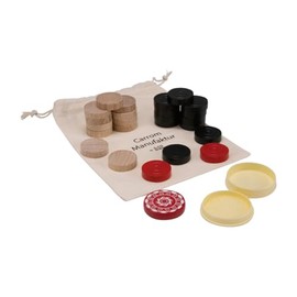GICO Carrom 2103 Complete Set by Carrom Manufaktur, Tournament Class with Stones and Striker