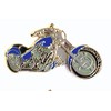 Metal Enamel Pin Badge Brooch Custom Bike Chopper Motorcycle Blue