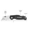 OEMTOOLS 25537 Folding Lockback Utility Knife with Blade Dispenser