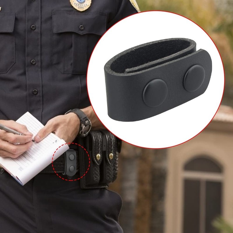 DONGKER Leather Belt Keeper, 1/2/4 Piece Security Belt Holder, Tactical