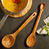 Bloomhouse Italian Olive Wood 2 Piece Extra-Large 14 Inch Ladle