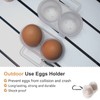 RoseFlower Protable Egg Carrier, Grid Egg Holder with Buckle -