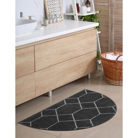 Unique Loom Trellis Frieze Collection Area Rug - Geometric (2' 7" x 4' 1" Hearth Dark Gray/Ivory)