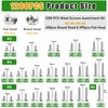 1200 PCS Stainless Steel Wood Screws Assortment Kit,Self Tapping Screws