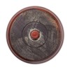 4 in. H x 4-7/8 in. Dia Stained Cherry Solid