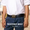 GENEMEN Western Cowboy Buckle Belt for Men Women Cowgirl Floral