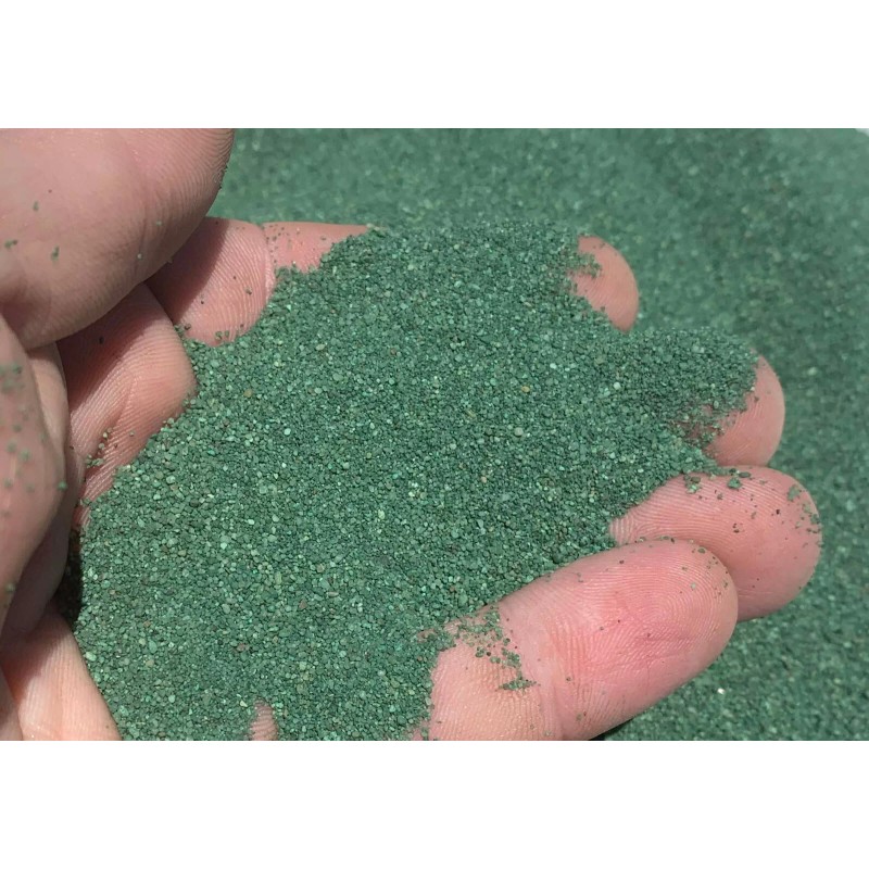 MIGHTY109 Artificial Turf Infill Sand Green, 40 LBS. Shipped Direct