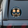 Twin Baby car Stickers, 2 Packs of Waterproof Stickers, car