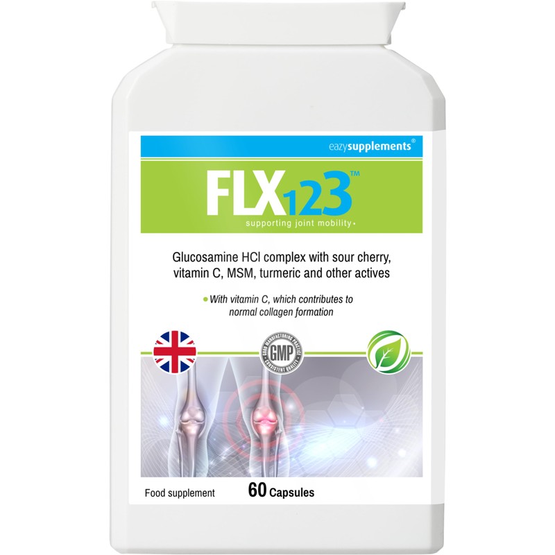 FLX 123 - Vitamin C, Turmeric, Glucosamine, Ginseng, Rosehip, Ginger