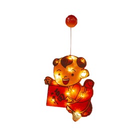 LED Chinese New Year Light Decorative Good Fortune Red Lantern Spring Festival Pendant for BedroomType 5