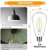 winsaLED 4000K Cool White LED Edison Bulbs 25W Equivalent, Low