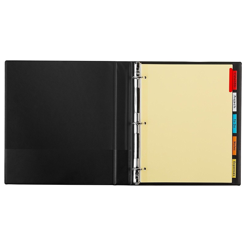 Avery Insertable Dividers, Buff Paper, 5 Multicolor Tabs, 6 Sets