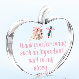 Thank You Gifts for Teacher Happy Teachers Day Gift for Women Men Birthday Graduation Gifts for Women Thank You for Being Such An Important Part of My Story Sign Acrylic 4 ×3.5 inches